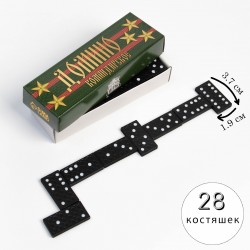 Домино Время Игры "Командирское", костяшка 3.7 х 1.9 см, 14.7 х 5 х 2.7 см   9075253	